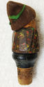 Vintage ANRI Hand Carved Wood Bottle Stopper Corke