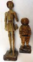 L Hand carved Wood  Set Don Quixote Sancho Figurin