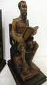 Gorgeous Large Vintage Ouro Hand Carved Wood Booke