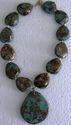 Gorgeous Faux Painted Precious Stone Necklace Arti