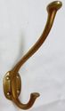 Lg Classic Vintage Brass School Hat Coat Hanger Ho