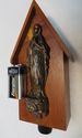 Vintage Holy Water Font w Plaque Holy Madonna Vigi