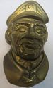 Antique Old Man w Hat Door knocker Rustic Weathere