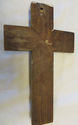 Lovely Old Antique Art Deco Crucifix Cross Bronze 