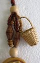 Gorgeous Native Carved Wood Necklace Amulet Pendan