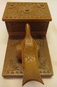 Gorgeous Vintage Carved Wood Novelty Bird Cigarett