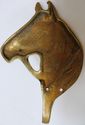 LG Antique Horse Bust Head Brass Hat Coat Hanger H