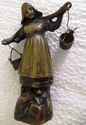 Antique Bronze Heirloom Statue Figurine French Vin