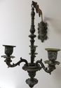 Gorgeous Antique Pair Gothic God & Dragons Candle 