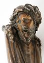 Antique Heirloom Jesus Christ Bronzed Bust Statue 