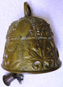 Old Antique Brass Church Bell Vintage with 4 Gospe