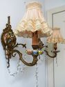 Gorgeous Pair Wall Sconces Chic Shabby Italian Tol