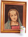 Gorgeous Vintage Mary Magdalene Needlepoint Hand M