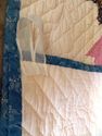 Gorgeous Antique Quilt Quaker Prints Flower Basket