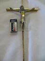 Elegant 1950s Vintage of Brass Crucifix Cross Jesu