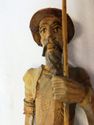 L Hand carved Wood  Set Don Quixote Sancho Figurin