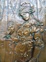 Gorgeous Detailed French Figural Copper Plaque Sup