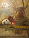 Gorgeous Old Dutch Original Oil Painting Landscape