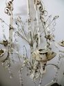 Shabby Chandelier 6 Arm Candle Holder Plastic Crys