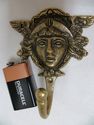 Romantic Antique Angel Face Brass Hook Hanger Coat