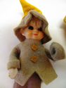 Gorgeous Lot 3 Vintage Felt Wire Dolls Hans&Gretel