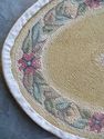 Gorgeous Vintage Primitive Hooked Runner Rug Flora