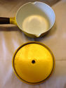 Fantastic COPCO Denmark Yellow Enamel Cast Iron Du