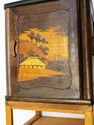 Gorgeous Antique Inlay Wood Cabinet Vintage Cigare