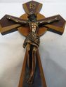 Gorgeous Antique Art Deco Crucifix Cross Bronze Co