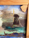 Gorgeous Old Dutch Original Oil Painting Winter La