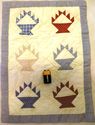 Stunning Sm Antique Primitive Quilt Block Squire H