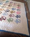 Gorgeous Antique Quilt Quaker Prints Flower Basket