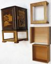 Gorgeous Antique Inlay Wood Cabinet Vintage Cigare