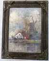 Gorgeous Old Dutch Original Oil Painting Landscape