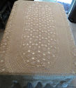 Antique Vintage Handmade Crocheted Bedspread Table