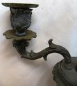 Gorgeous Antique Pair Gothic God & Dragons Candle 