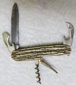 Vintage German StagHorn Folding Pocket Knife Hunti