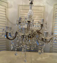 DAZZLING Lg Crystal Glass Chandelier 12 Arms hundr