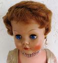 Gorgeous Vintage Lady Girl Doll Bride w Pearls & E