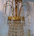 Absolutely GORGEOUS Vintage Gold Brass Chandelier 