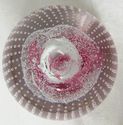 Real Signed Caithness Crystal Paperweight w Swirl 