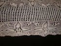 Awesome Antique Vintage Hand Crocheted White Cotto