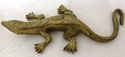 Antique Vintage Brass Lizard Gecko Salamander Pape