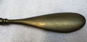 Antique Old Solid Brass Shoe Horn w 18th Century V