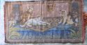 Romantic Italian Tapestry Goblin Cats Playing Ches