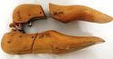 Authentic Primitive Pair Vintage Wood Cobbler Shoe