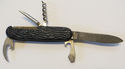 Vintage VTG Stag Horn Handle Folding Pocket Knife 