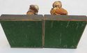 Vintage old Pair Wooden Anri Style Bookends Funny 