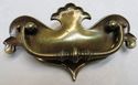 Gorgeous Chippendale Antique Brass Drawer Pull Vin