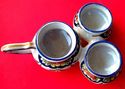 Antique Condiment Set Salt Oil Quimper VERLINGUE B